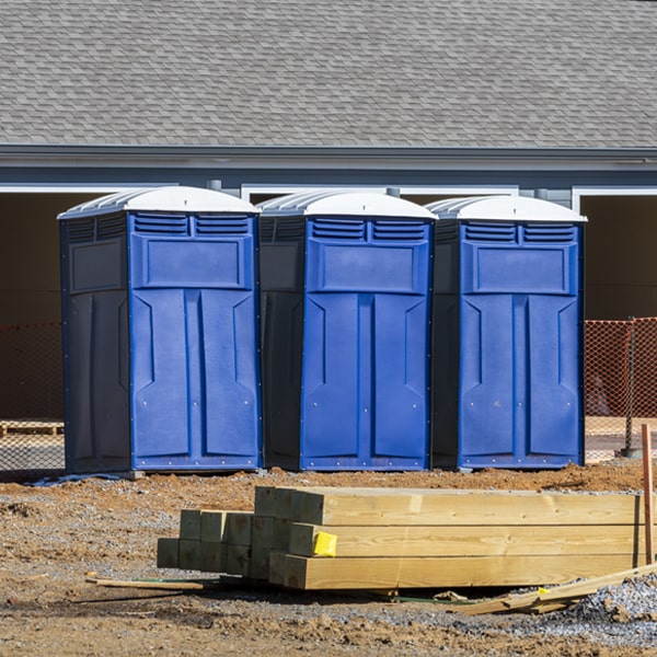 are there any restrictions on what items can be disposed of in the portable restrooms in Brice